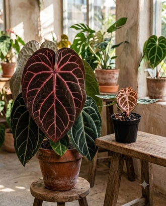 Anthurium Crystallinum minhasa red
