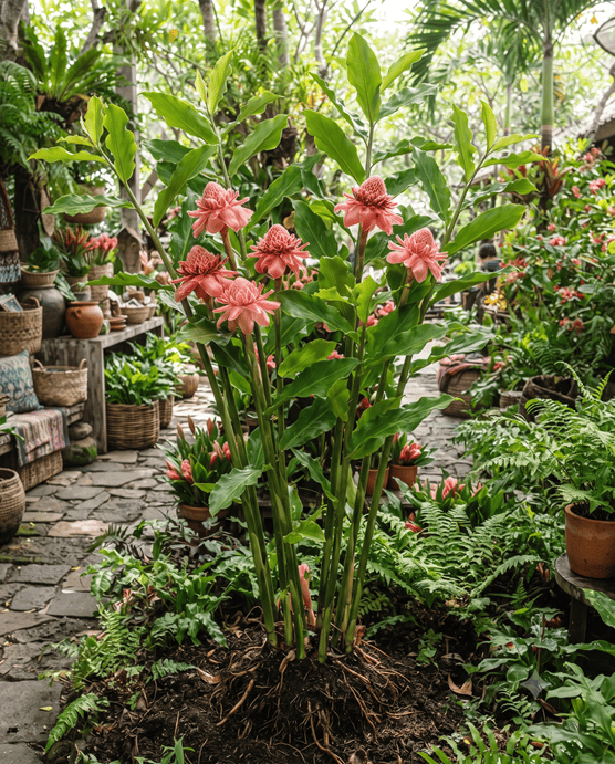 Pink Torch Ginger lily/ Etlingera eliator pink